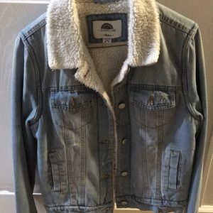 Jean and Sherpa jacket